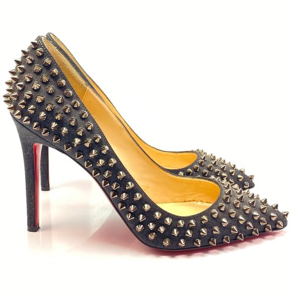 Christian Louboutin Shoes - Christian Louboutin Pigalle Spikes 100 Heels 38
